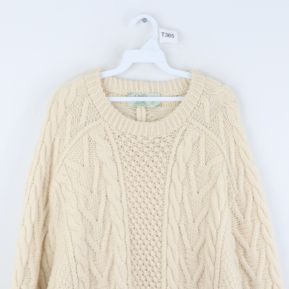 Vintage 70s Rockabilly Chunky Fisherman Sweater - Picture 2 of 7